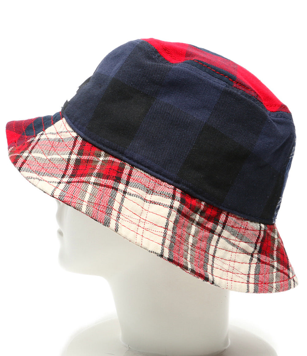 KITH キス ハット パッチワ-クチェック バケットハット レディース SIZE -