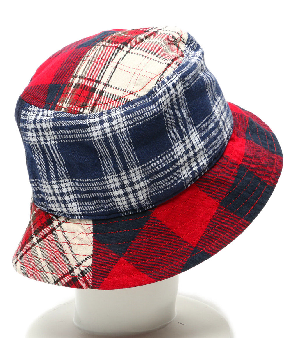 KITH キス ハット パッチワ-クチェック バケットハット レディース SIZE -