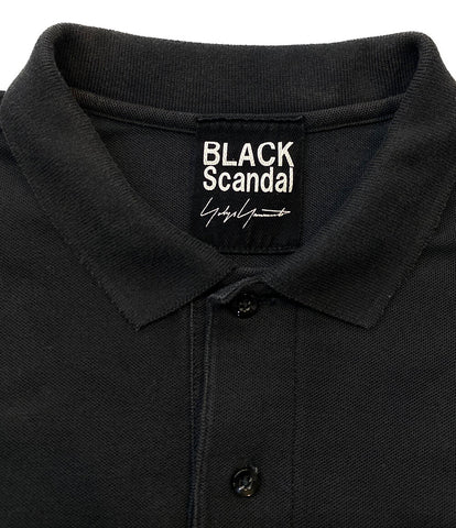 ヨウジヤマモト  ポロシャツ BLACK Scandal 刺繍ポロシャツ     HX-T72-993 メンズ SIZE 3  YOHJI YAMAMOTO