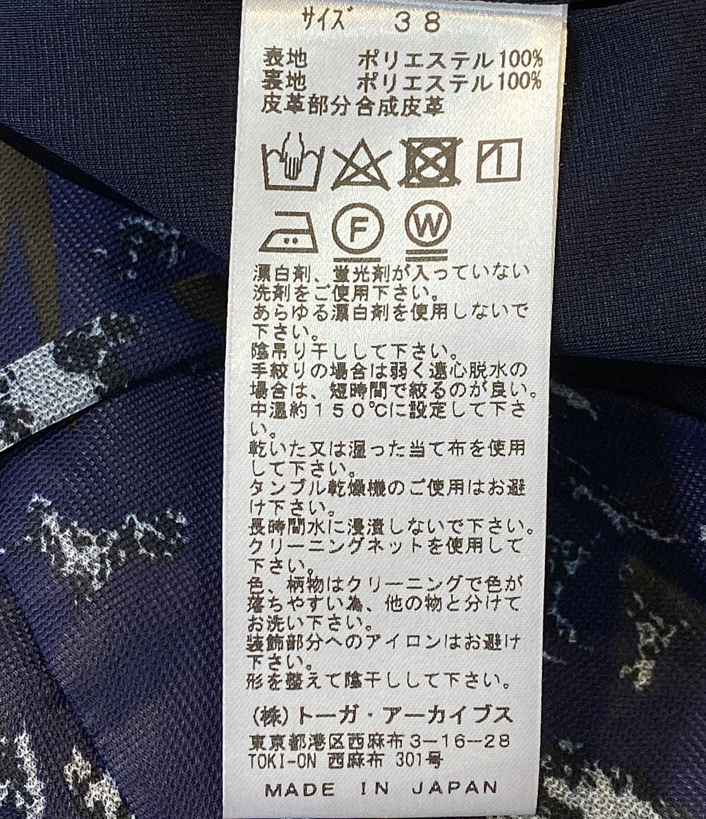 【TOGA PULLA】ポリエステルメッシュプリント ショートパンツ TOGA PULLA プリントショートパンツ ポリエステルメッシュ TP21FF281