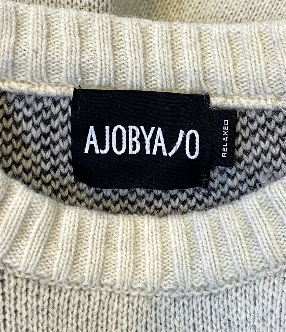 アジョバイアジョ スウェット Oversized Slogan Wool Knit      メンズ SIZE -  AJOBYAJO