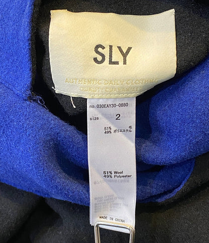 スライ  コート Reversible Tailor リバーシブル ブルー ブラック      レディース SIZE 2  SLY