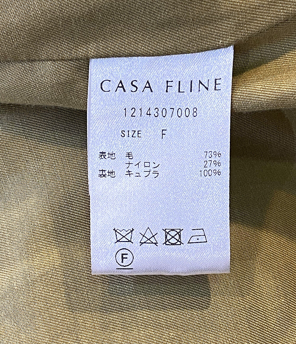 カーサフライン ダブルコート ウールロングテーラード      レディース SIZE F  Casa fline