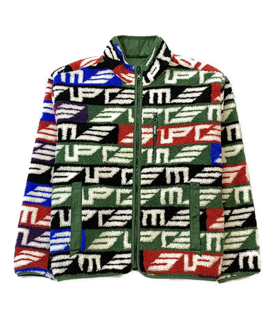 シュプリーム  ボアジャケット フルジップ リバーシブル Geo Reversible WINDSTOPPER 22AW     メンズ SIZE M  Supreme