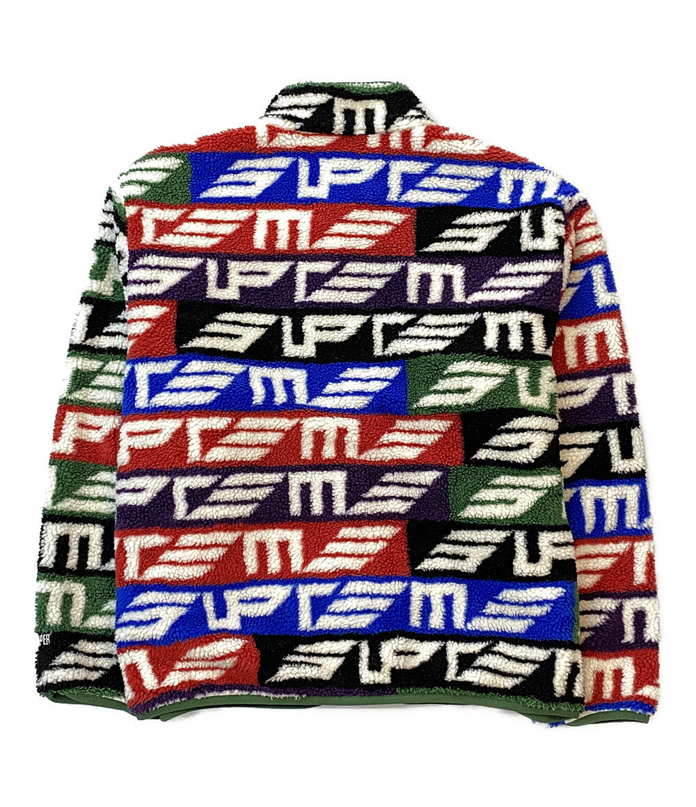 シュプリーム  ボアジャケット フルジップ リバーシブル Geo Reversible WINDSTOPPER 22AW     メンズ SIZE M  Supreme