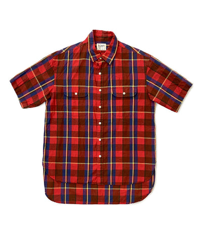 エイチ ユニット 半袖シャツ Madras check work short sleeves shirt      メンズ SIZE 3  H UNIT