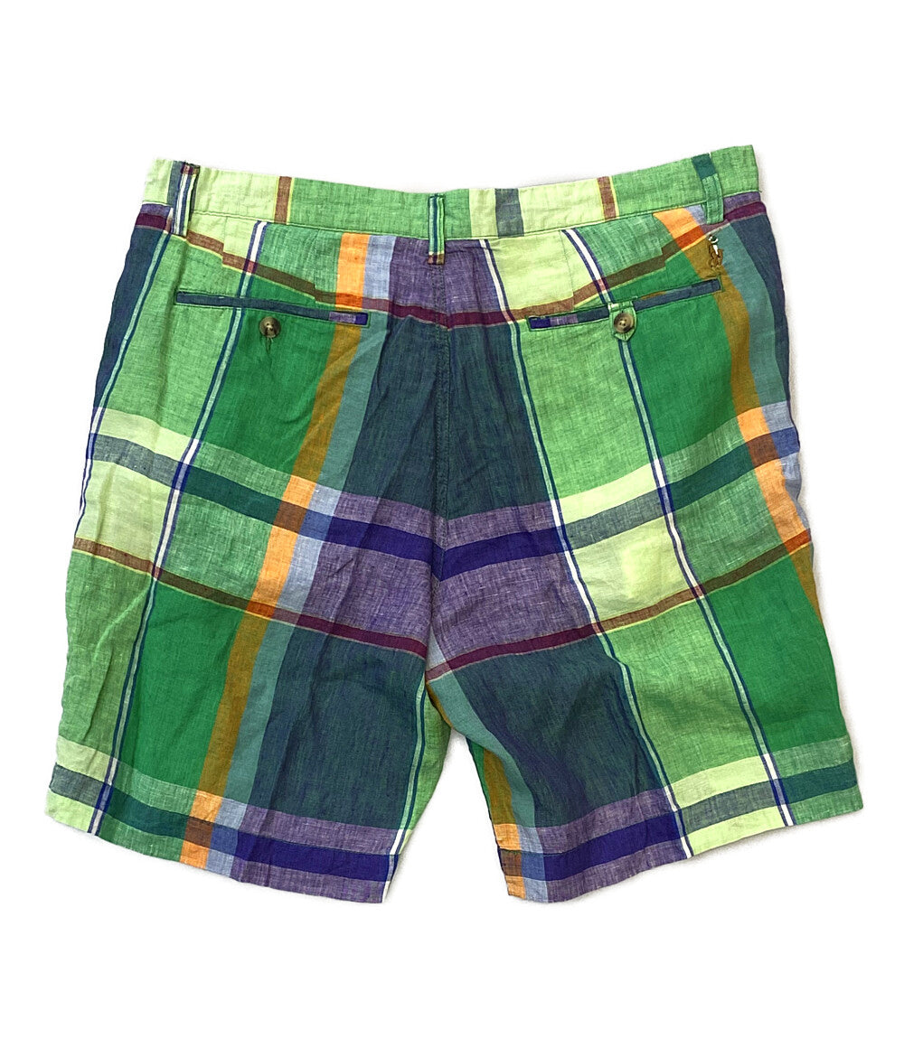 ラルフローレン  パンツ マドラスチェック リネンショーツ CLASSIC FIT      メンズ SIZE 34  RALPH LAUREN