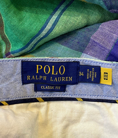 ラルフローレン  パンツ マドラスチェック リネンショーツ CLASSIC FIT      メンズ SIZE 34  RALPH LAUREN
