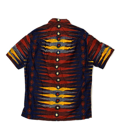 モニタリー  半袖シャツ Batik shirt オ-プンカラ-      メンズ SIZE L  MONITALY