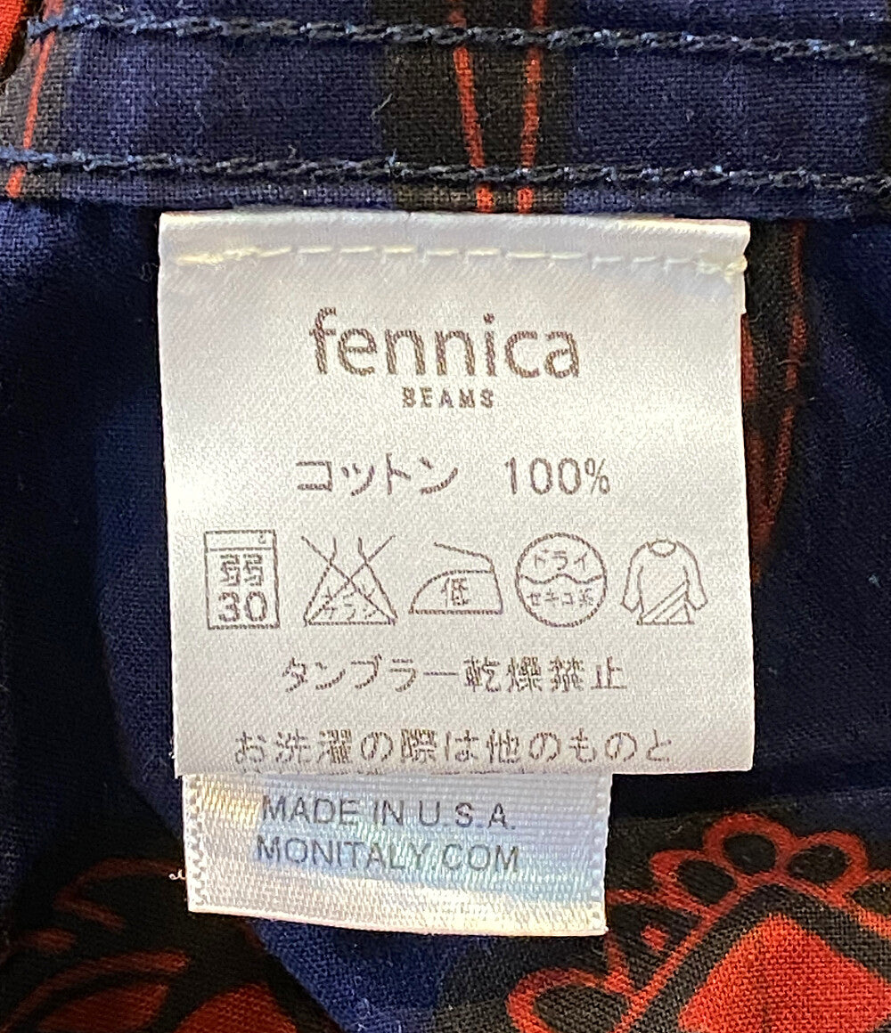 モニタリー  半袖シャツ Batik shirt オ-プンカラ-      メンズ SIZE L  MONITALY