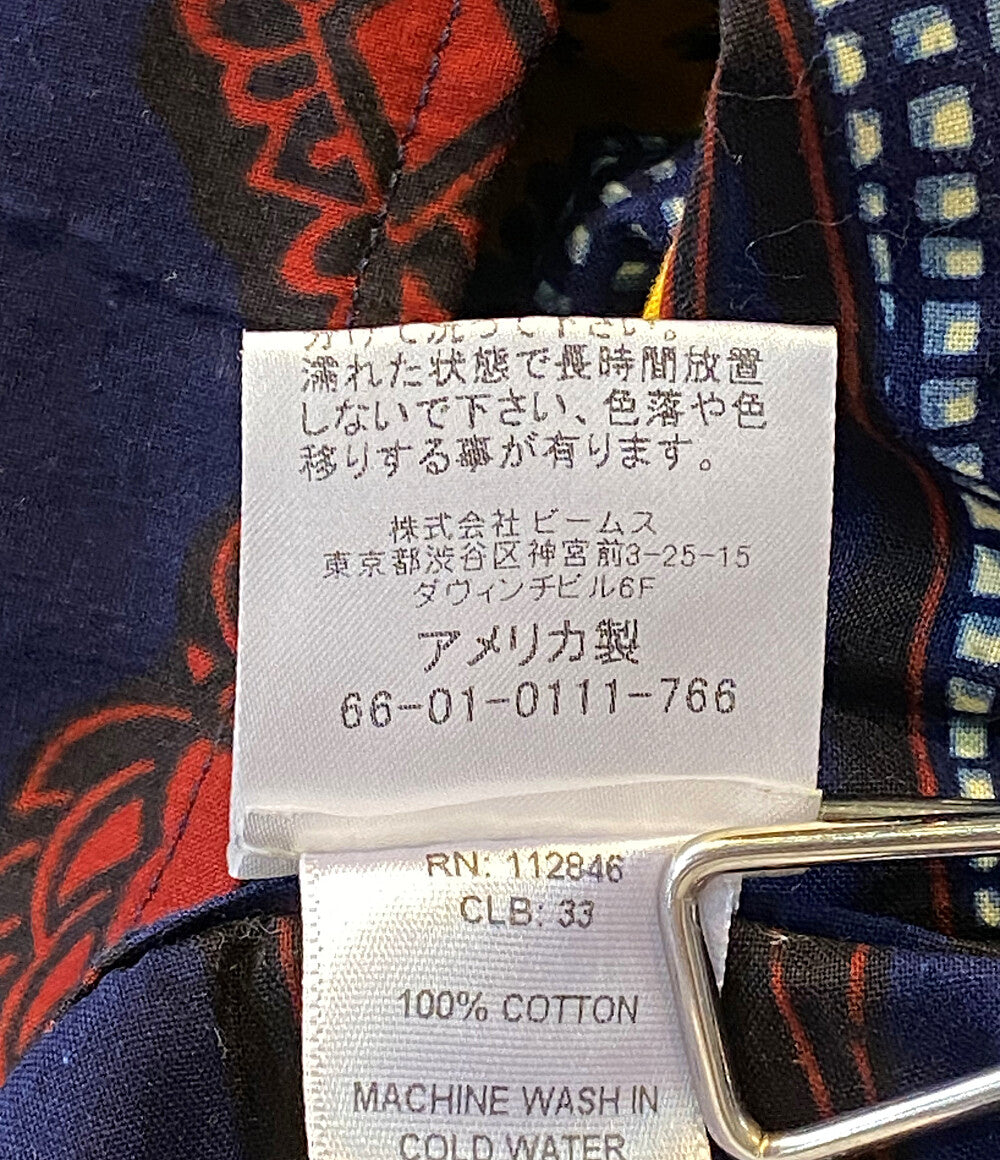 モニタリー  半袖シャツ Batik shirt オ-プンカラ-      メンズ SIZE L  MONITALY