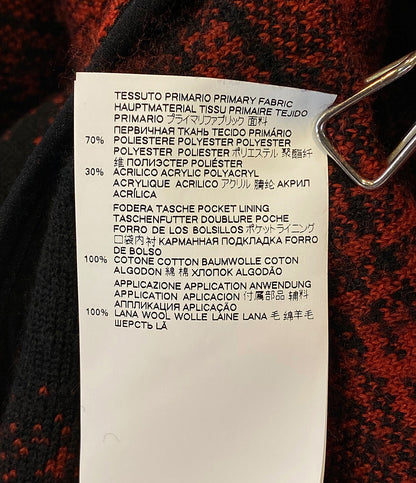 DSQUARED2 ボアジャケット フーデット ジップアップ CHECK PATCH ZIP HOODIE 21aw メンズ SIZE L ディースクエアード