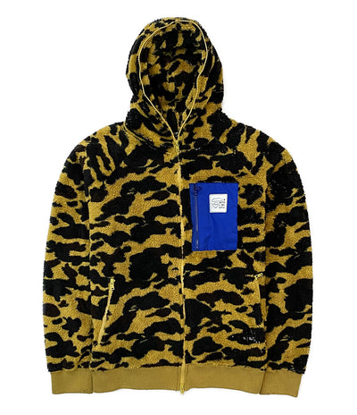 アベイシングエイプ  フリースジャケット レオパード柄 1ST CAMO BOA WIDE FULL ZIP HOODIE     001ZPE801023X メンズ SIZE XL  A BATHING APE