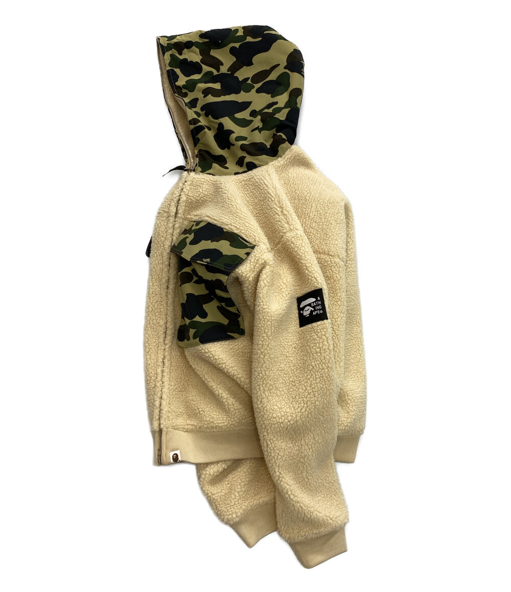 アベイシングエイプ 美品 ボアジャケット BIG POCKET RELAXED FIT BOA JACKET     001LJI801004M メンズ SIZE XL  A BATHING APE