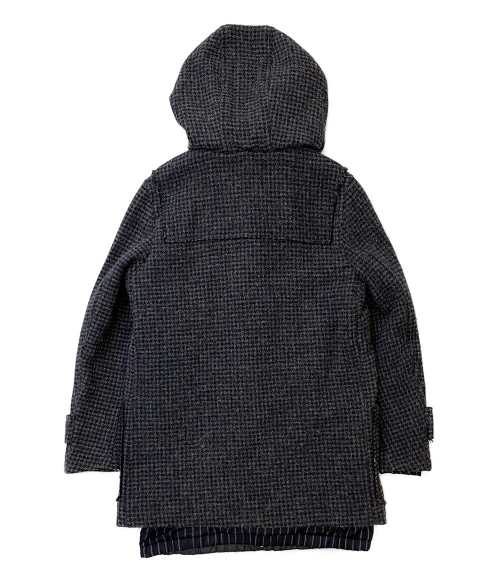 サカイ  ダッフルコート 千鳥格子 ブルゾンライナー付き      14-00692M メンズ SIZE 1  sacai