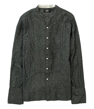 ダブルアールエル  長袖シャツ バンドカラー ピンタックシャツ シャンブレー      メンズ SIZE L  RRL RALPH LAUREN