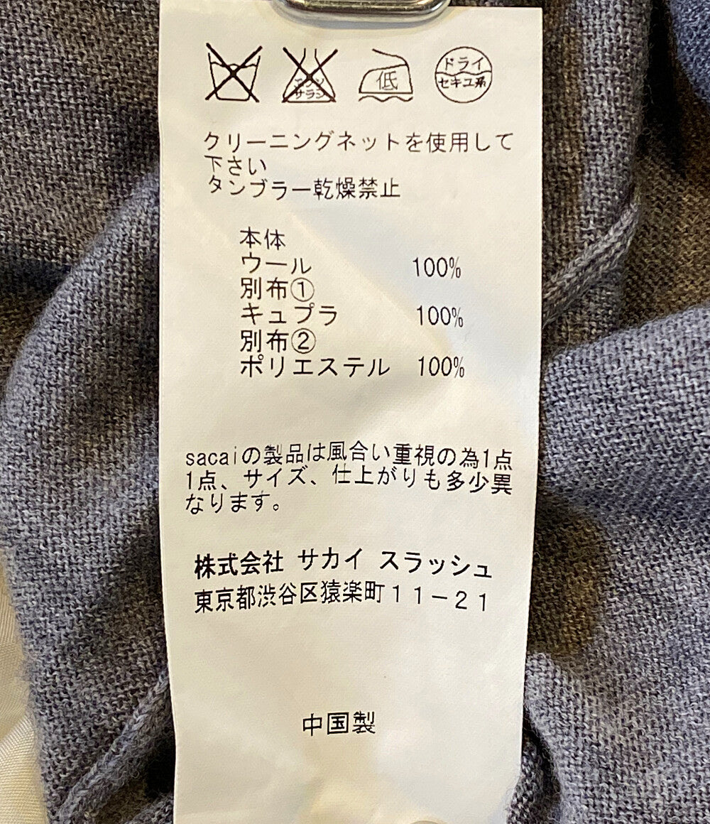 サカイラック  バックフレアニットワンピース     13awlu610 レディース SIZE 3  sacai luck