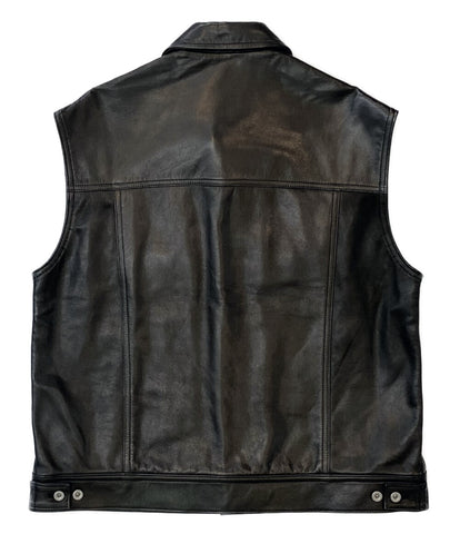ダイリク ライダースジャケットベスト ブラック 牛革 Leather Vest 22ss     メンズ SIZE S  DAIRIKU