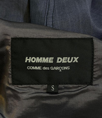 コムデギャルソン オムドゥ テーラードジャケット ストライプ柄 袖切り替え ジャケット DM-J055     DM-J055 メンズ SIZE S  COMME des GARCONS HOMME DEUX