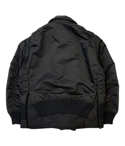サカイ ブルゾン ジップアップ ブラック Nylon twill mix Blouson 22AW 22-02824M メンズ SIZE 1 sacai