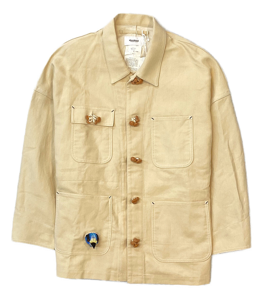 ダブレット  ジャケット WOOD YARN BLOUSON アイボリー     22SS12BL131 メンズ SIZE S  doublet