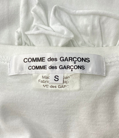 コムデギャルソン コムデギャルソン  半袖Ｔシャツ ギャザーフリル ホワイト 20aw    RF-T002 レディース SIZE S  COMME des GARCONS COMME des GARCONS