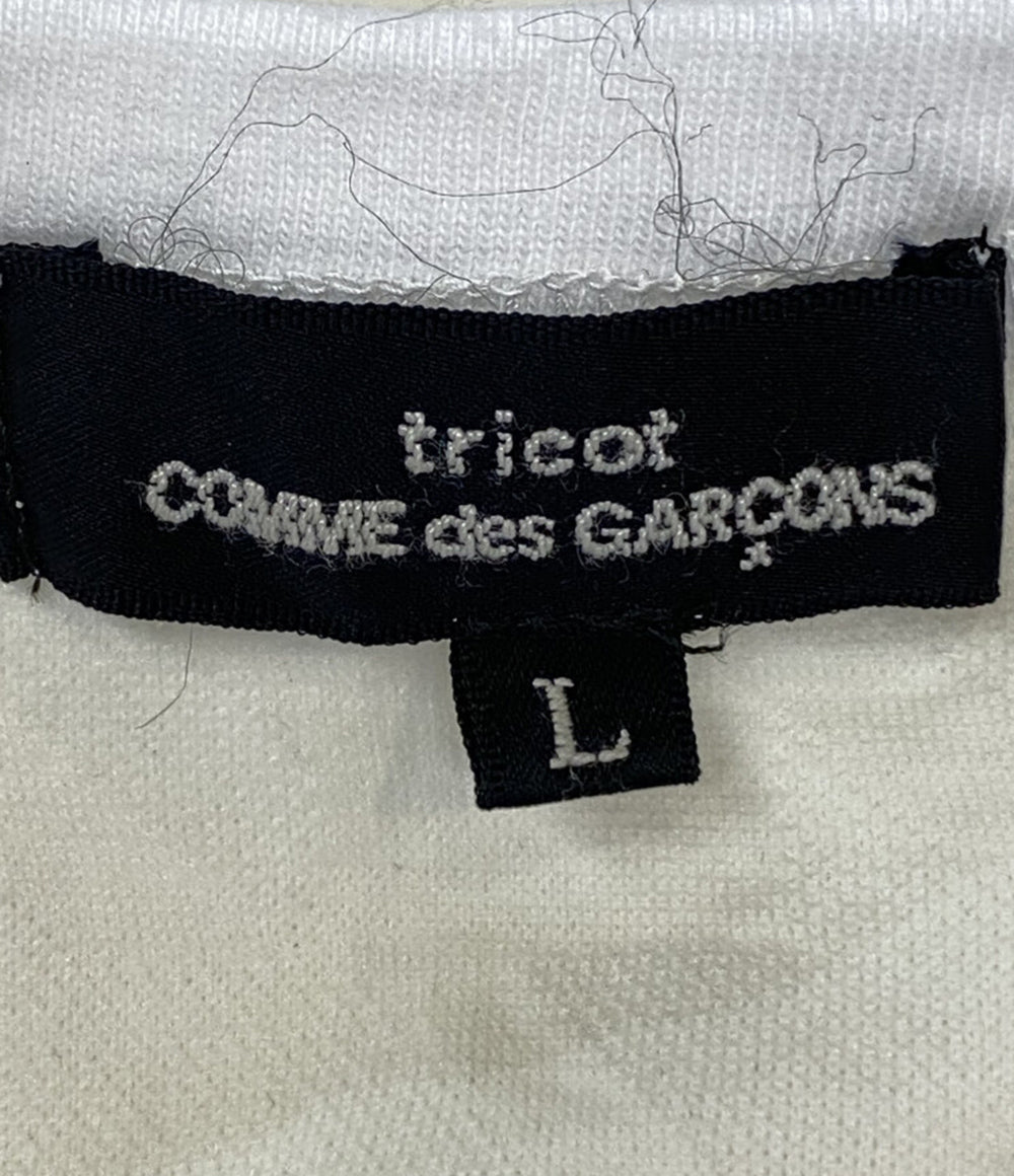 トリココムデギャルソン  半袖Ｔシャツ 千鳥格子フリル 20ss    TE-T031 レディース SIZE L  tricot COMME des GARCONS