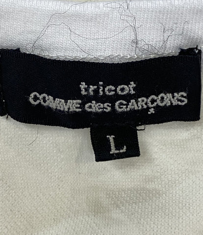 トリココムデギャルソン  半袖Ｔシャツ 千鳥格子フリル 20ss    TE-T031 レディース SIZE L  tricot COMME des GARCONS