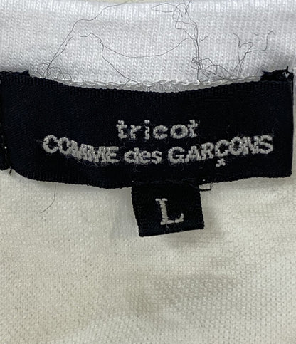 トリココムデギャルソン  半袖Ｔシャツ 千鳥格子フリル 20ss    TE-T031 レディース SIZE L  tricot COMME des GARCONS