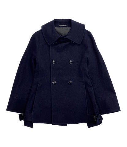 ヨウジヤマモトプリュスノアール ピーコート Side Belt Wool P-coat      レディース SIZE 1  yohji yamamoto Noir