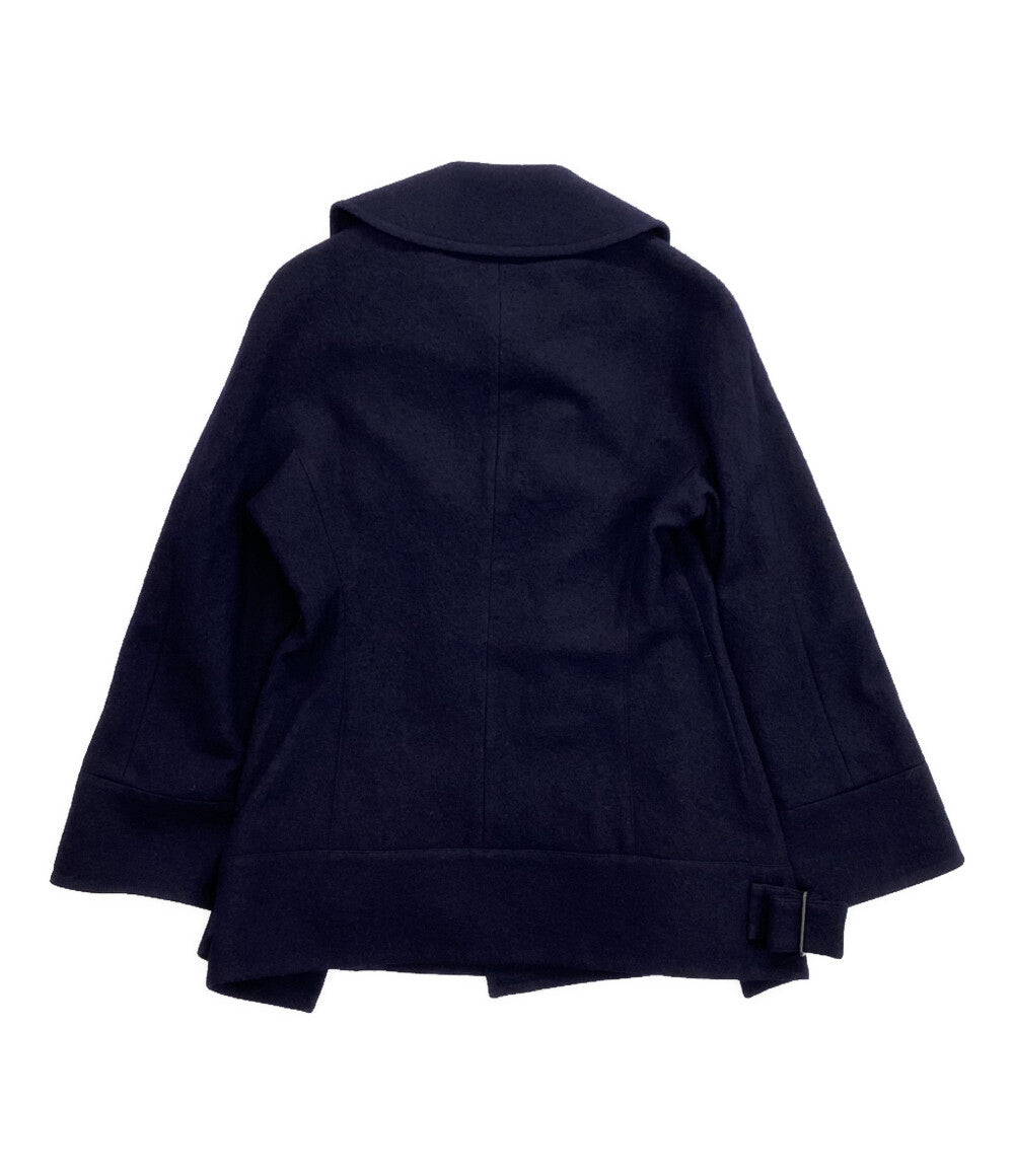 ヨウジヤマモトプリュスノアール ピーコート Side Belt Wool P-coat      レディース SIZE 1  yohji yamamoto Noir