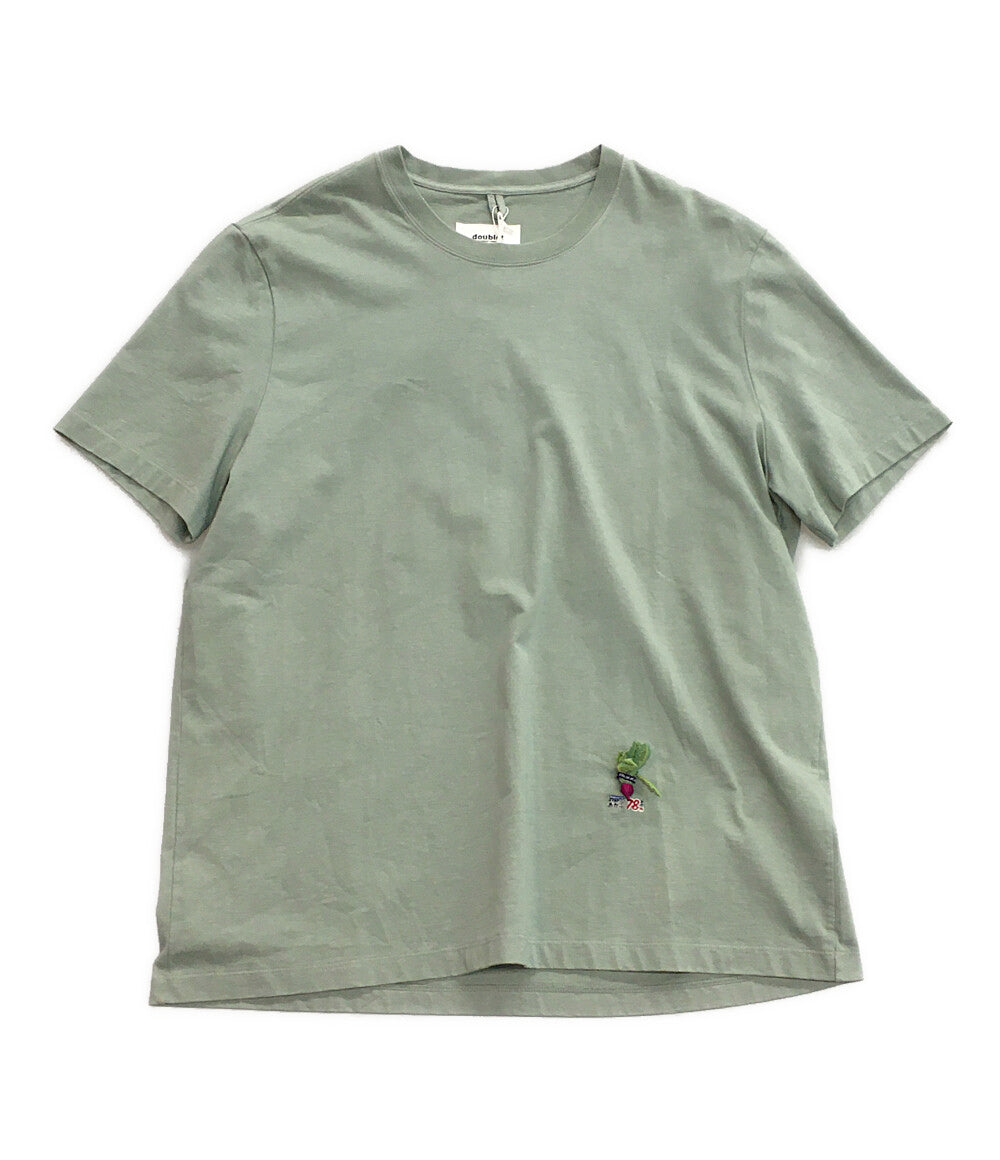 ダブレット 美品 半袖Ｔシャツ VEGETABLE DYED T‐SHIRT RED TURNIP      メンズ SIZE M  doublet