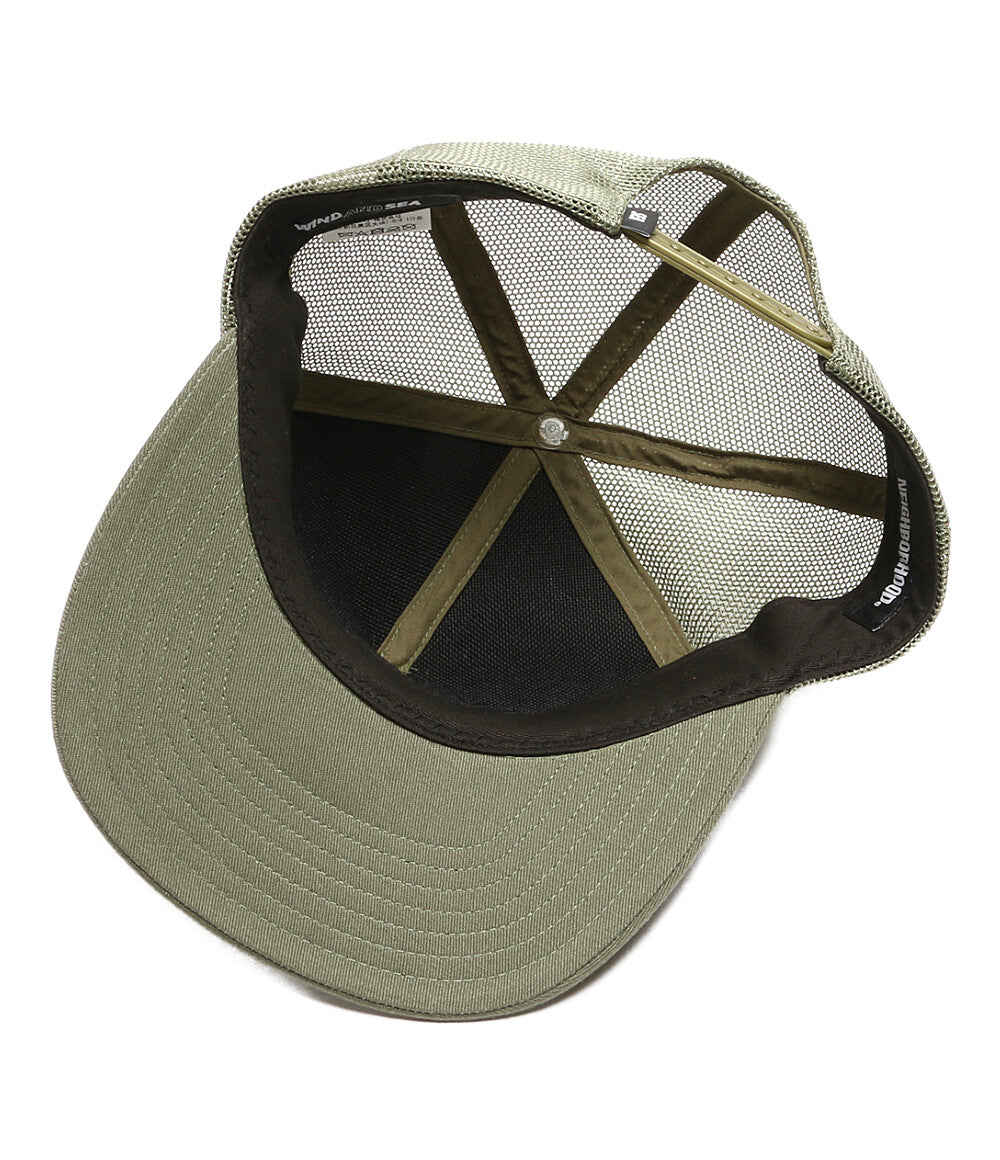 neighborhood×WIND AND SEA メッシュキャップ ブラック NEIGHBORHOOD×WIND AND SEA 'NHWDS / C-CAP'メッシュ キャップ 黒