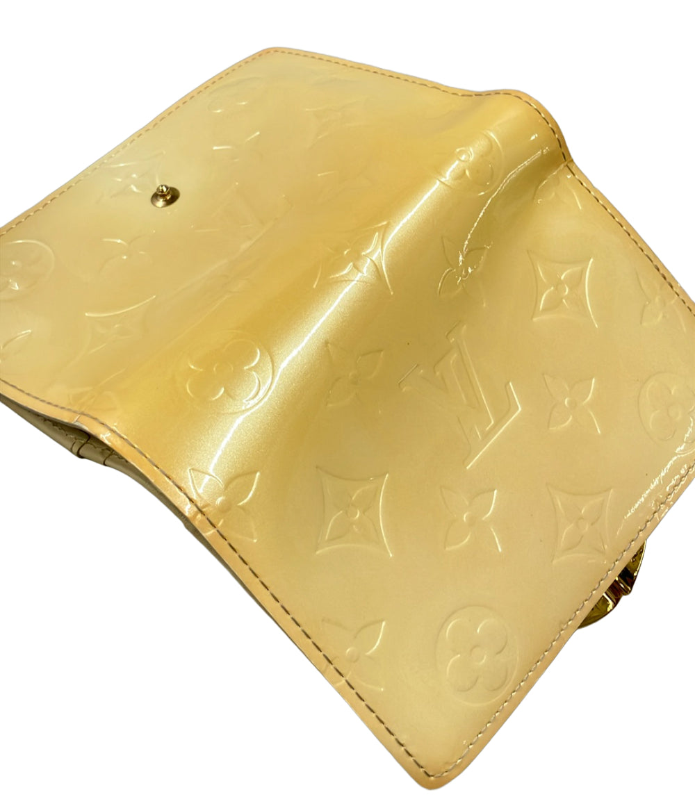 LOUIS VUITTON 二つ折り財布 ポルトフォイユ ヴィエノワ ヴェルニ M91363 レディース ルイ・ヴィトン