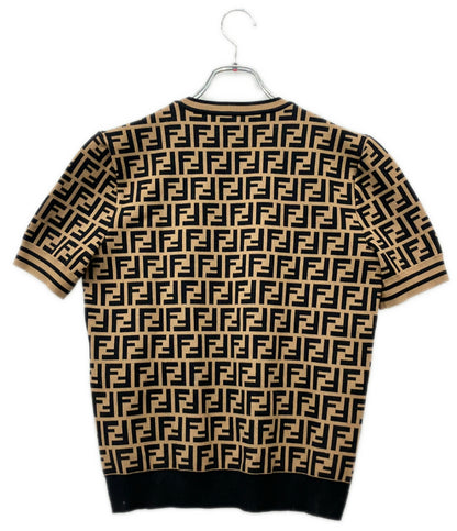 FENDI FFモチーフ 半袖 ニット FZY02-A5QG レディース SIZE 46 (L) フェンディ