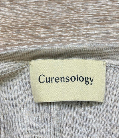 カレンソロジー 長袖ロングカーディガン 薄手 リブ レディース SIZE F (M) Curensology