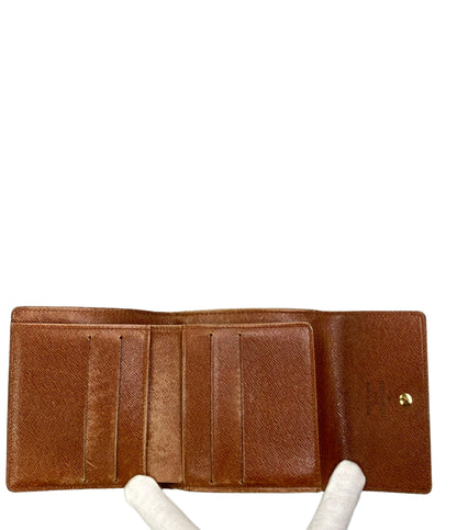 LOUIS VUITTON ダブルホック 二つ折り財布 ポルトモネ ビエ カルトクレディ モノグラム M61652 レディース ルイ・ヴィトン