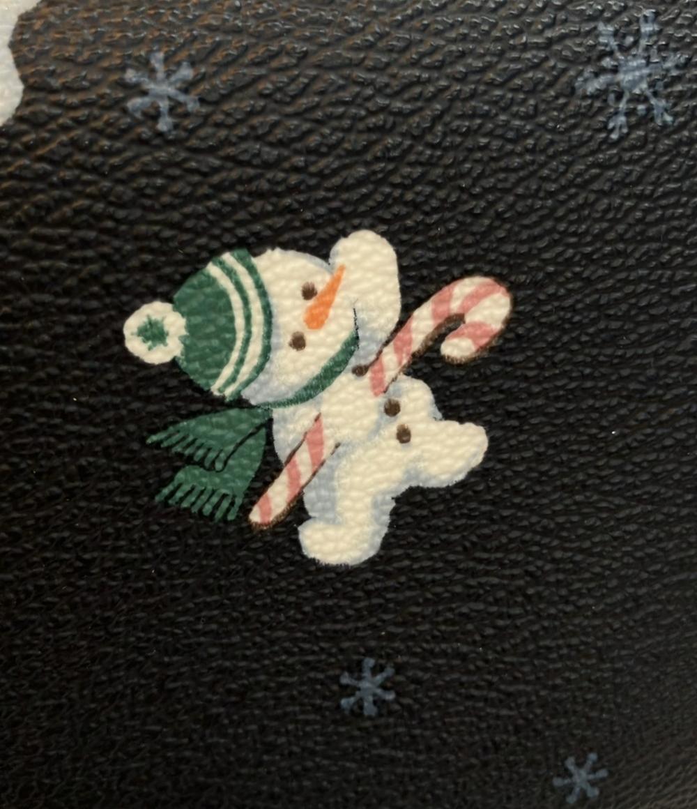 コーチ る ポーチ 雪だるま柄 レディース COACH