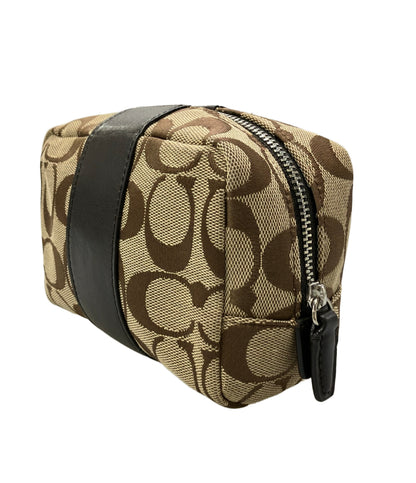 美品 COACH ポーチ コスメポーチ シグネチャー F21497 レディース コーチ