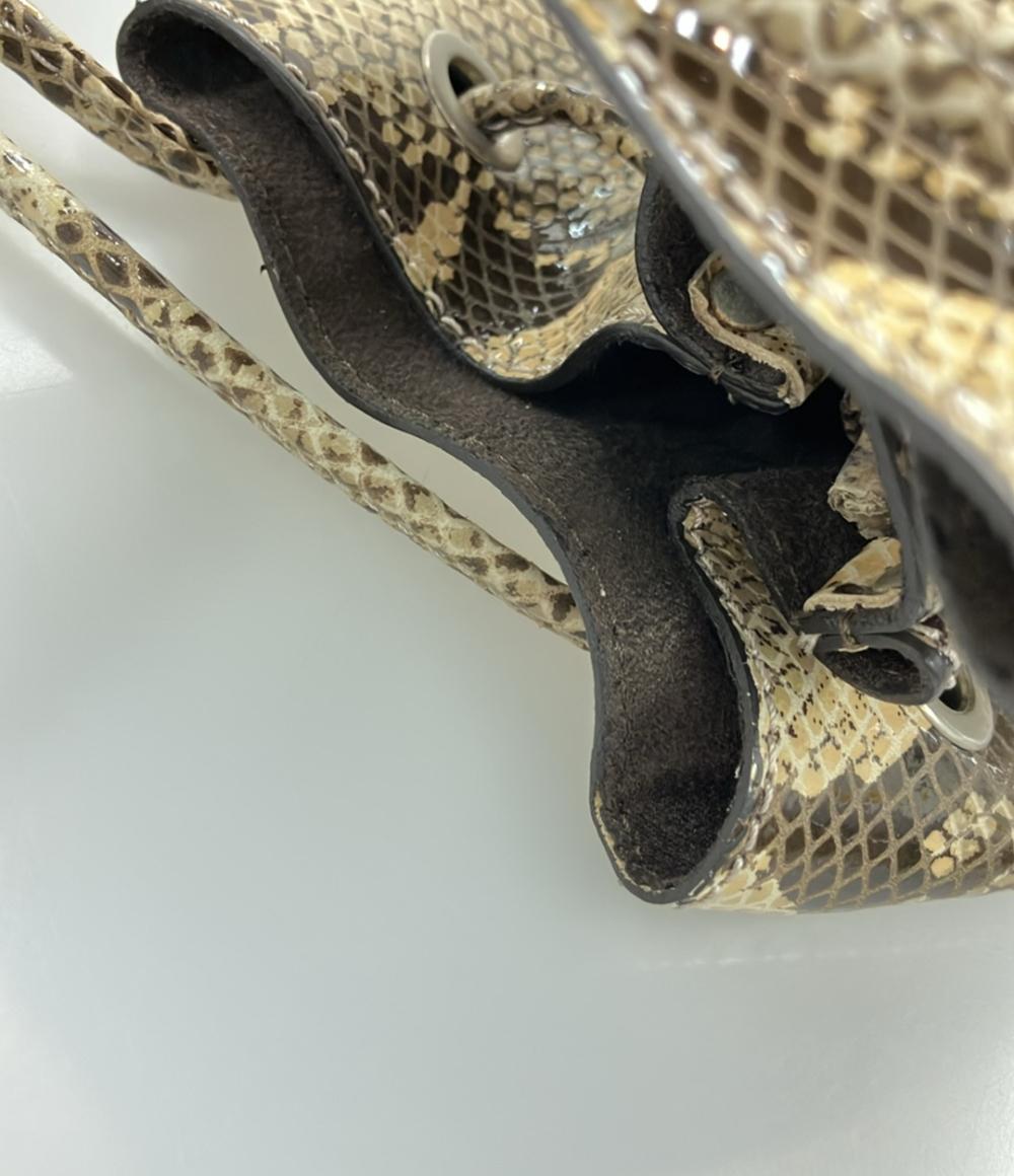 マルコマージ パイソン巾着ショルダーバッグ 肩掛け レディース MARCO MASI