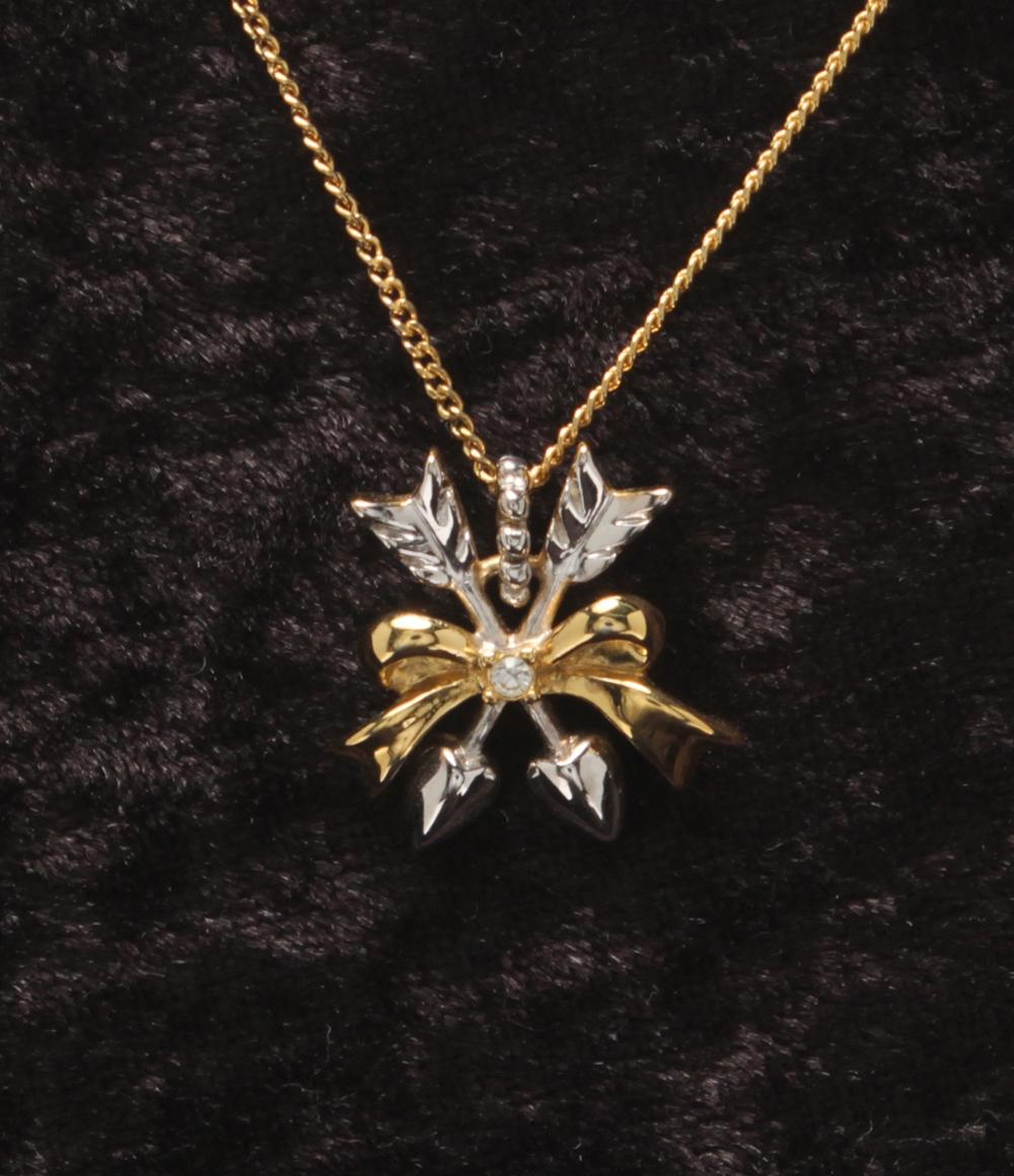 美品 Plus Vendome ネックレス 鳥モチーフ バードモチーフ ハートモチーフ リボンモチーフ 3点セット レディース プラスヴァンドーム