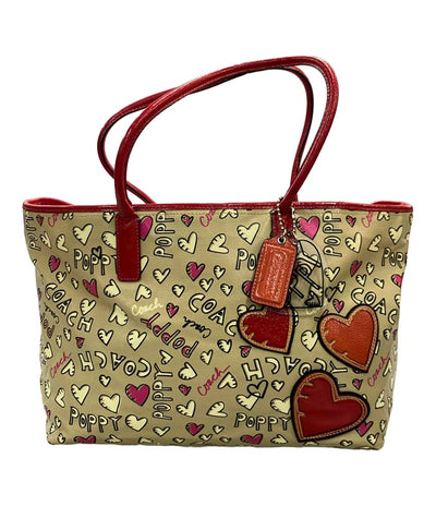 COACH トートバッグ グラフィティ コーティングキャンバス パテントレザー ポピー 16507 レディース コーチ