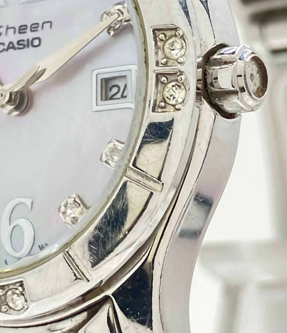 CASIO 腕時計 シーン Sheen クオーツ シェル SHN-4019 レディース カシオ
