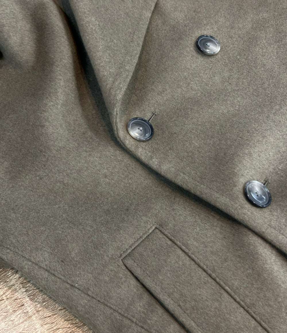 HUGO BOSS ピーコート カシミア混 スリムフィット ダブルブレスト ライトブラウン HYDE-PCOAT-254 メンズ SIZE 46 (M) ヒューゴボス