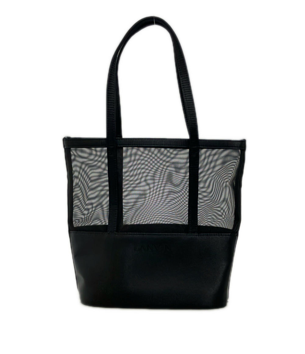 美品 LANVIN ショルダーバッグ ハンドバッグ 肩掛け メッシュ レディース ランバン