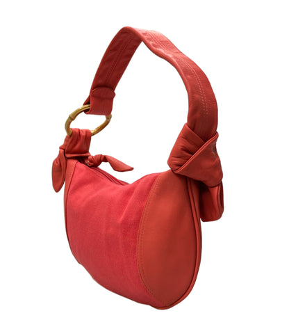 美品 LANCEL ショルダーバッグ 肩掛け レザー キャンバス レディース ランセル