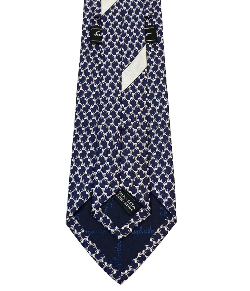 美品 サルヴァトーレフェラガモ ネクタイ シルク100% メンズ Salvatore Ferragamo