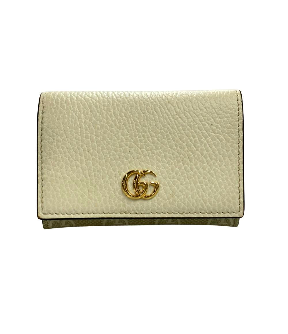 GUCCI カードケース レザー PVC GGマーモント 474748 2067 レディース グッチ