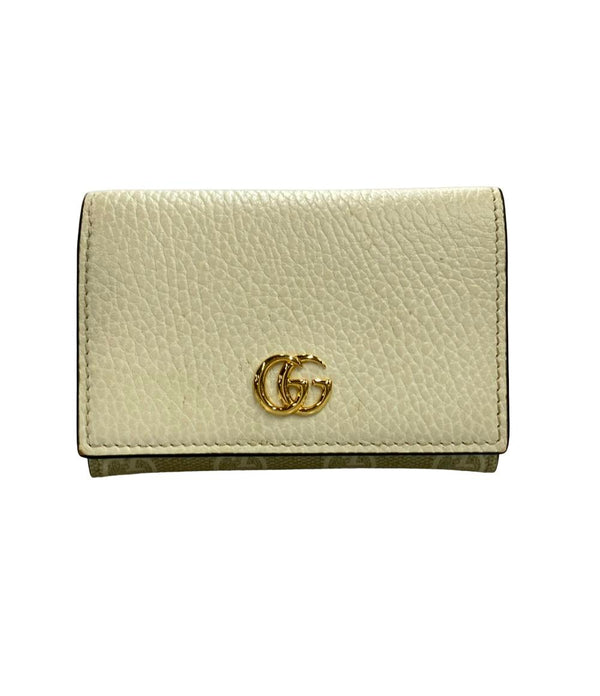 GUCCI カードケース レザー PVC GGマーモント 474748 2067 レディース