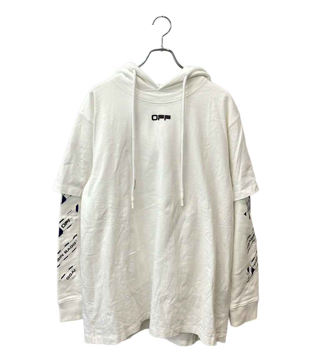 OFF-WHITE パーカー メンズ SIZE M オフホワイト – Rehello by